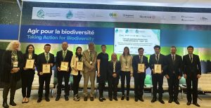 Certificate of ” Biodiversity Charming Cities” awarded at the “China Day”